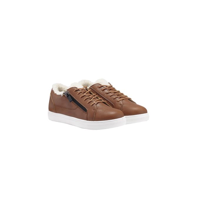 bowyer saffiano leather trim sneaker