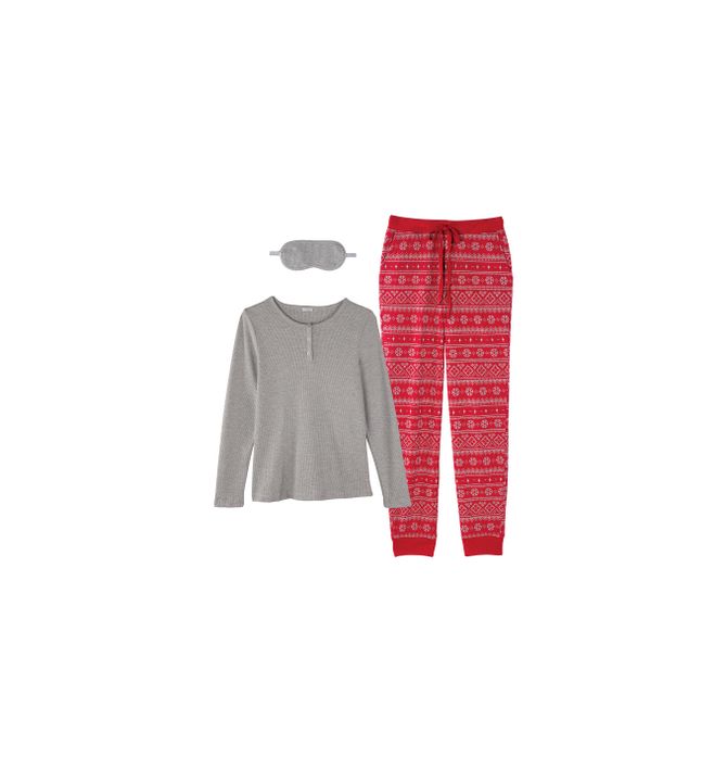 Waffle Knit Pajama Set