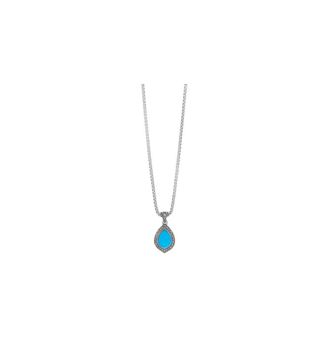 Stainless Steel Howlite and Marcasite Necklace | Avon