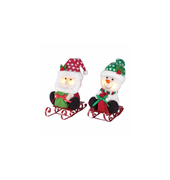 Sledding Christmas Shelf Sitter Light-Up | Avon