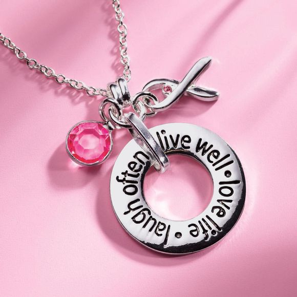 avon breast cancer necklace