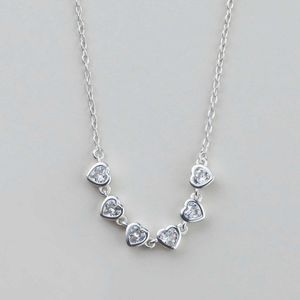 Sterling Silver Forever Love CZ Necklace