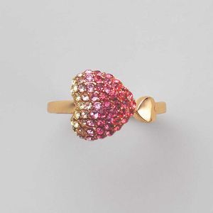 Heartfelt Love Pavé Ombre Ring