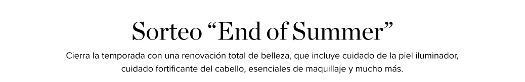 Sorteo "End of Summer"