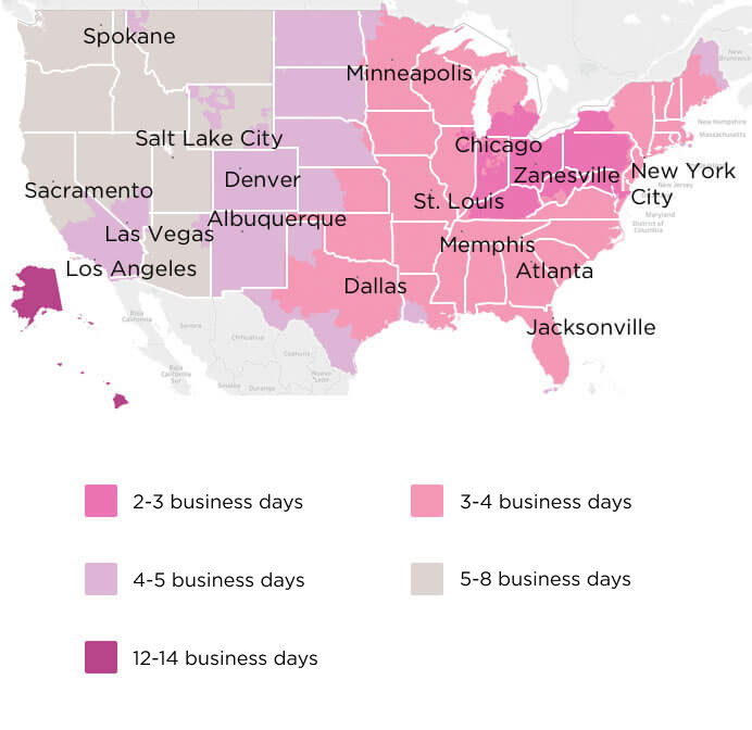 Shipping map