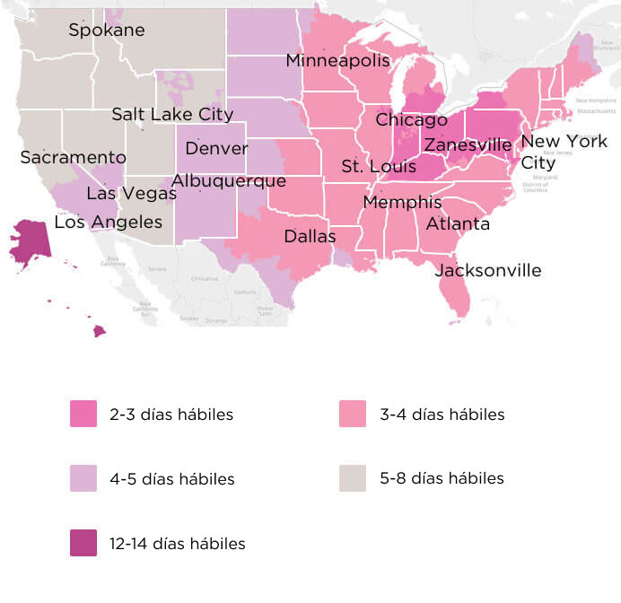 Shipping map